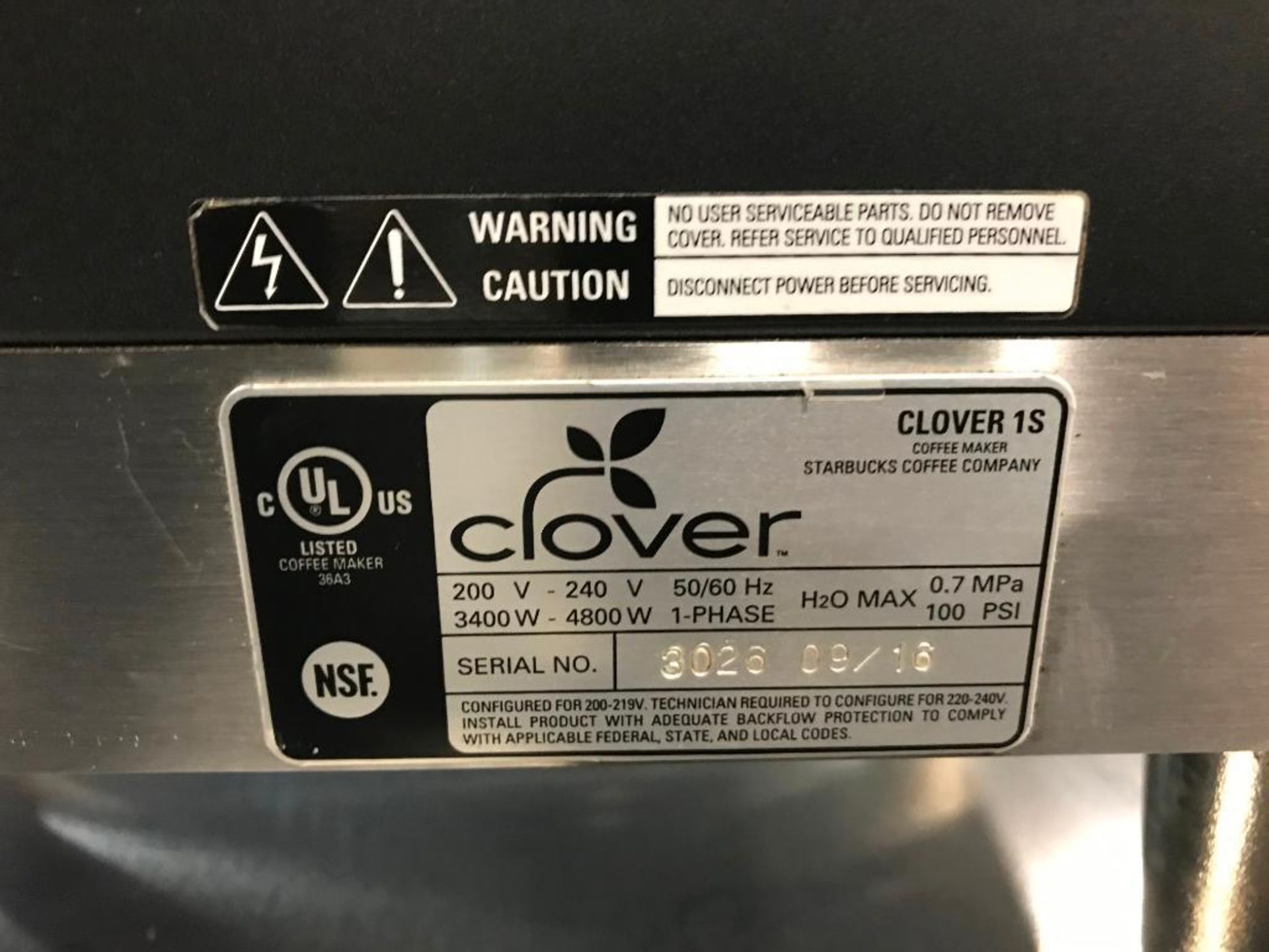 CLOVER S1 COMMERCIAL SINGLE CUP BREWER & DITTING KR804 SB COMMERCIAL COFFEE GRINDER - Image 6 of 19