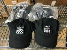 LOT OF (4) BLACK CHEF BASEBALL CAP - H064BK