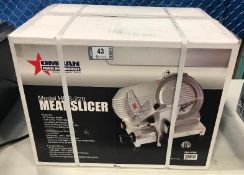 9" MEAT SLICER - OMCAN 21629 - NEW