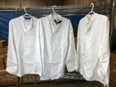 LOT OF (3) WHITE BASIC JACKETS SIZE MEDIUM