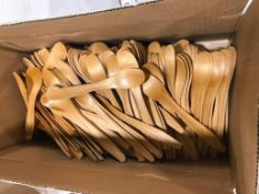 APPROX 500. WOODEN DISPOSABLE SPOONS