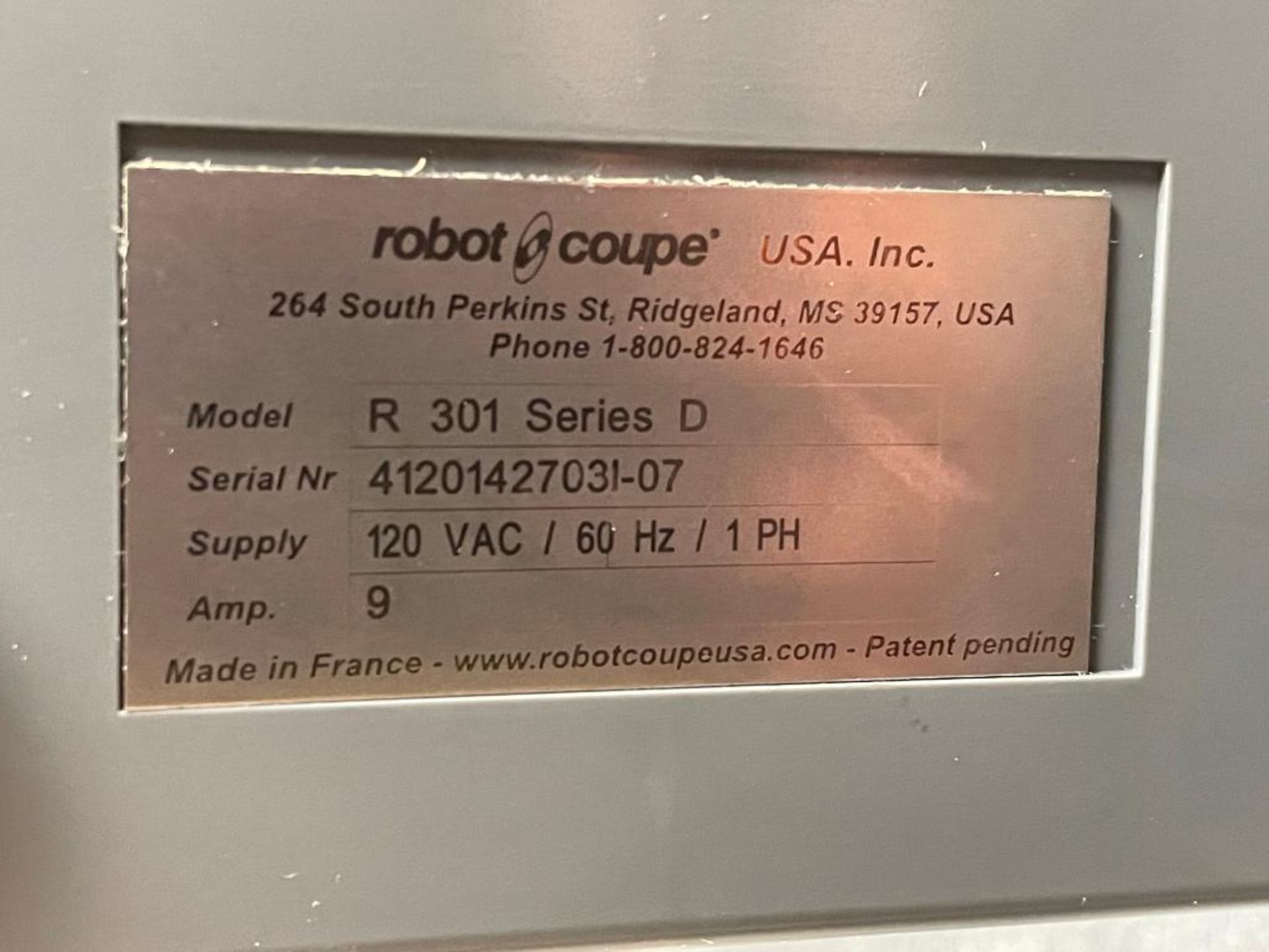 ROBOT COUPE R301 - 3.5QT COMBINATION FOOD PROCESSOR - Image 10 of 10