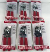 RED SWING-A-WAY PORTABLE CAN OPENERS, FOCUS 407RD - LOT OF 6 - NEW
