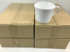 9OZ/265ML WHITE PORCELAIN COFFEE CUPS, ARCOROC "INFINITY" R1028 - LOT OF 24 - NEW