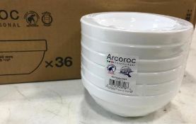 CASE OF ARCOROC 43317 STACKABLE BOWLS - LOT OF 36 - NEW