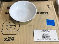 CHEF & SOMMELIER INFINITY BONE CHINA 5" BOWLS - LOT OF 24