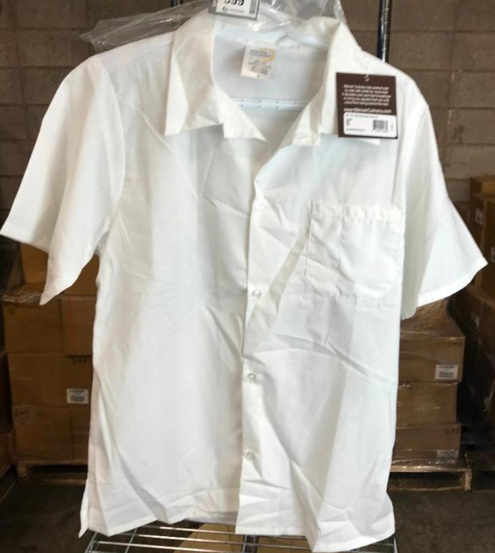 MERCER CULINARY MIL UNI COOK SHIRT-MESH BACK WHITE SIZE SMALL - M60200WHS - Image 3 of 3