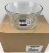 CASE OF ARCOROC L6509 UNISSON 40 OZ. STACKABLE GLASS BOWL - 6/CASE - NEW