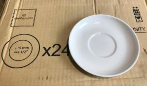 CHEF & SOMMELIER INFINITY BONE CHINA SAUCERS - LOT OF 24