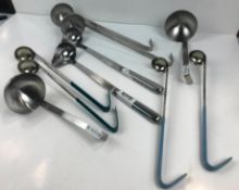 10 ASSORTED STAINLESS STEEL LADLES