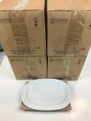 4 CASES OF 11" CANDOUR OVAL PLATES, ARCOROC R0864 - LOT OF 48 - NEW