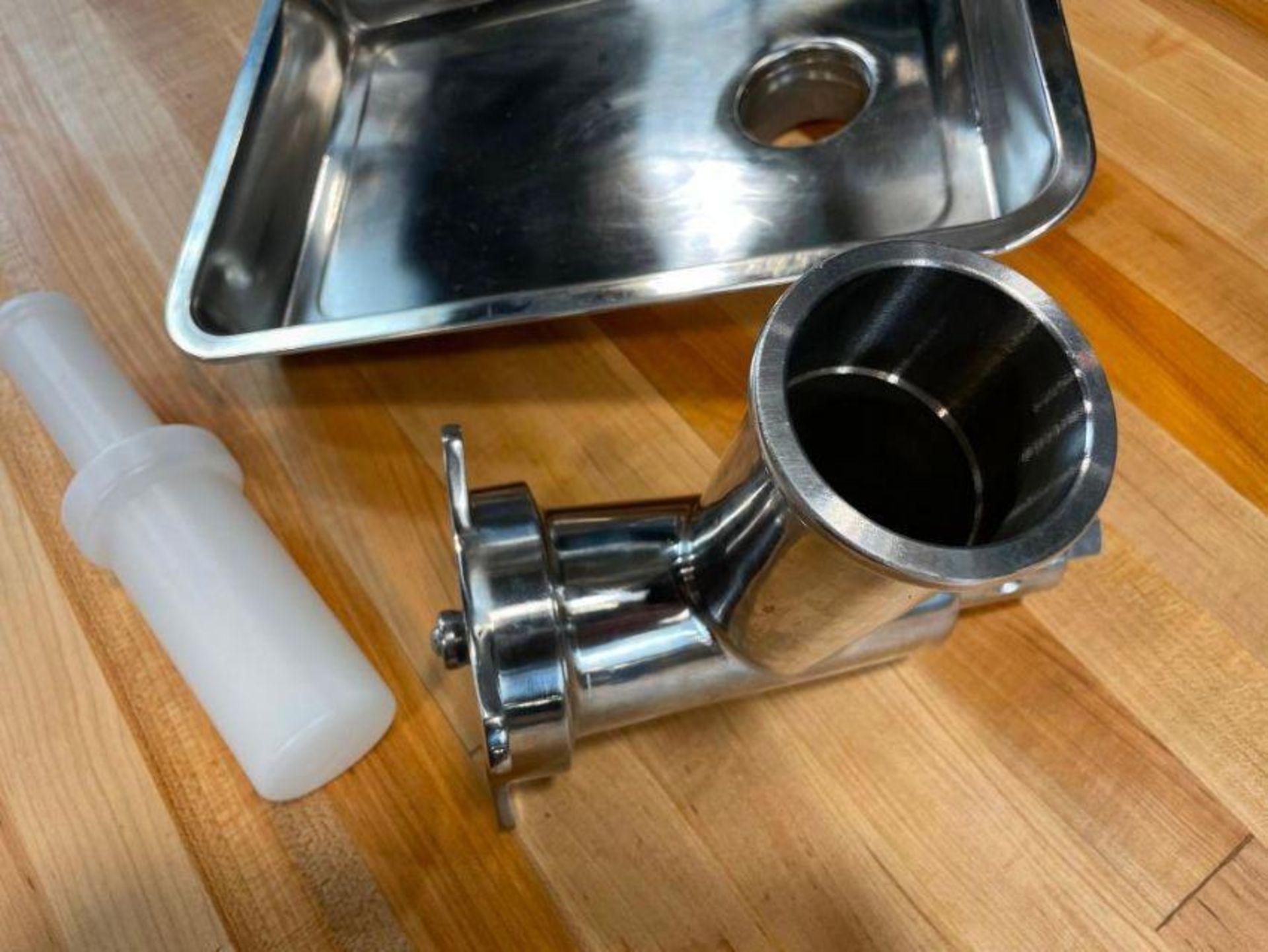 ALL STAINLESS #12 MEAT GRINDER ATTACHMENT FOR MIXERS - Image 3 of 6