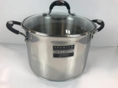 TRAMONTINA 8QT STAINLESS STEEL STOCK POT