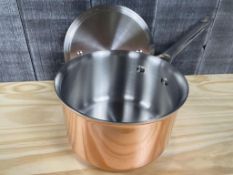 PADERNO 2.1QT COPPER CLAD SAUCE PAN - MADE IN CANADA