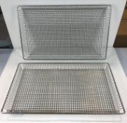 FULL SIZE STAINLESS STEEL STEAM BASKETS - LOT OF 2