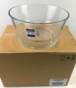 CASE OF ARCOROC L7829 UNISSON 140 OZ. STACKABLE GLASS BOWL - 6/CASE - NEW