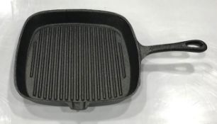 TOMLINSON RIBBED SKILLET, #1023000, 9-1/2"X9-1/2"X1-3/8" - NEW