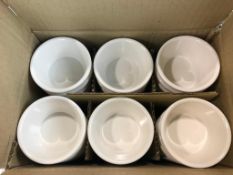 3 OZ BONE FLUTED RAMEKIN - CASE OF 72 - JOHNSON ROSE 9349 - NEW