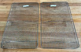 18" X 10" FOOTED COOLING/STEAM RACKS - LOT OF 2