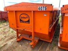 Approx. 20' X 8' X 6' Roll-Off Bin w/ Lid and Sliding Doors