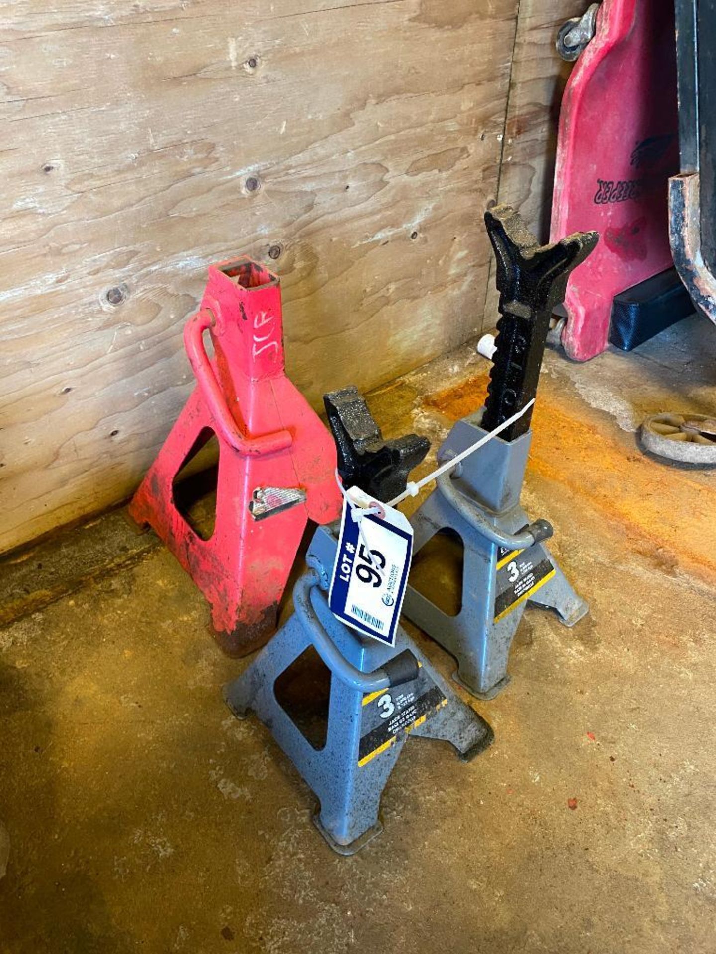Lot of (2) 3-Ton Jack Stands, etc. - Image 2 of 2