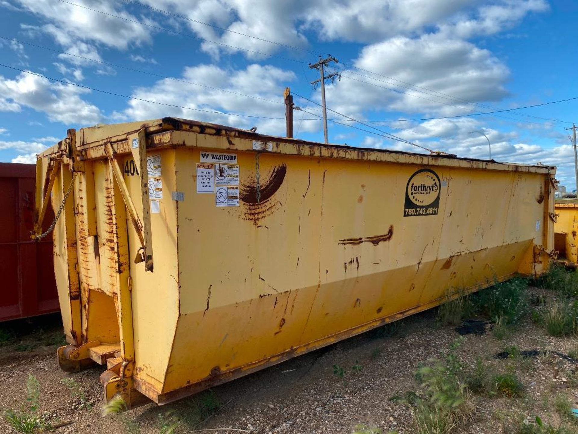 Approx. 20' X 8' X 6' Roll-Off Bin w/ Lid - Image 5 of 5