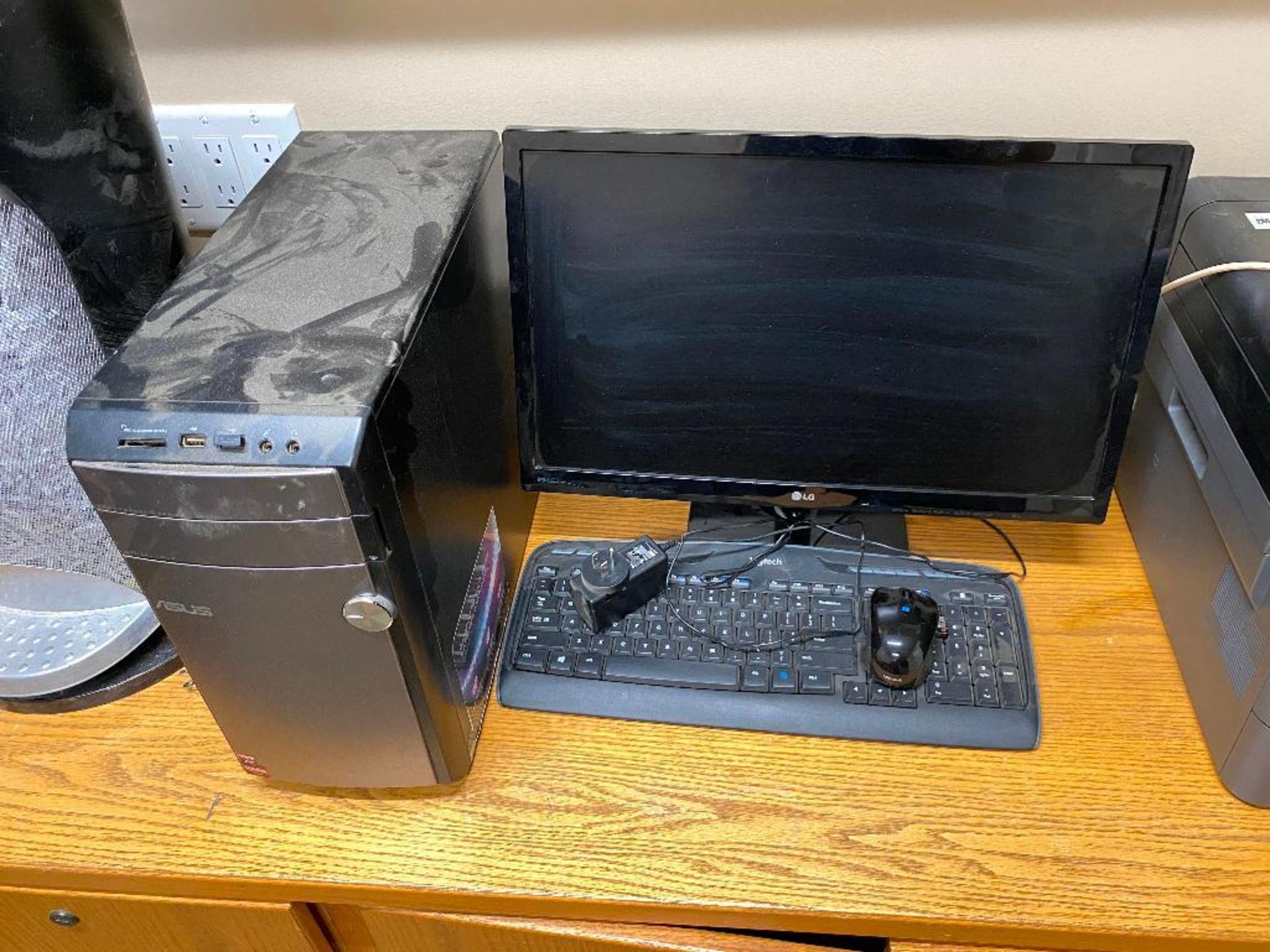 Lot of ASUS Desktop Computer, LG Monitor, Mouse, Keyboard, Brother Printer, etc. - Image 3 of 4