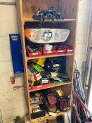 Lot of Asst. Automotive Parts including Headlights, Tailights, Belts, Clamps, Bearings, etc.