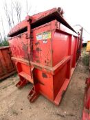 Approx. 20' X 8' X 7' Roll-Off Bin w/ Lid