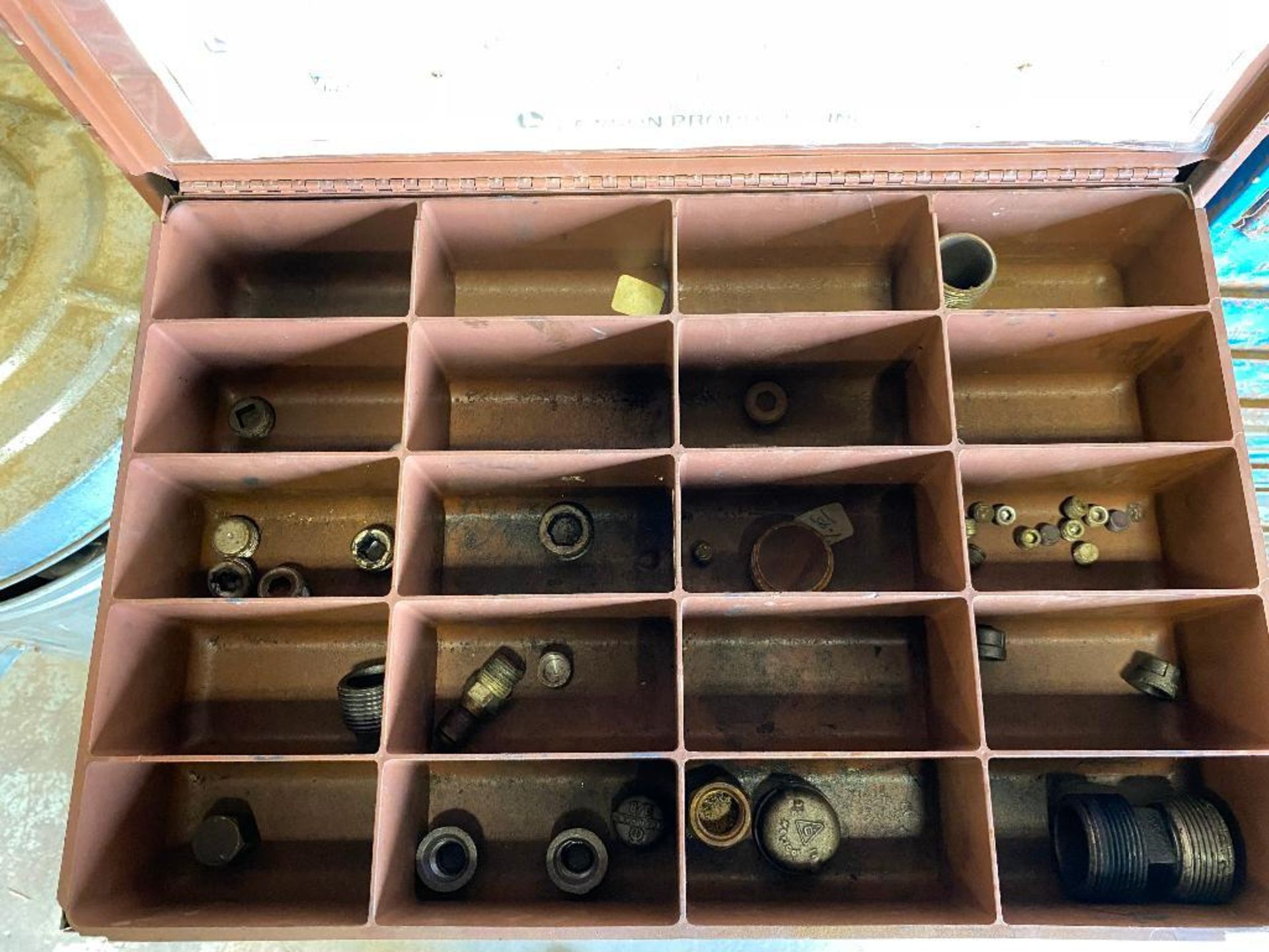 Lot of (14) Lawson Parts Drawers w/ Asst. Contents including, O-Rings, Fittings, Connectors, etc. - Image 8 of 15