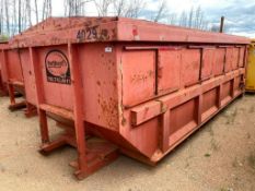 Approx. 20' X 8' X 6' Roll-Off Bin w/ Lid and Sliding Doors