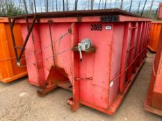 Approx. 15' X 8' X 5' Roll-Off Bin w/ Mesh Lid