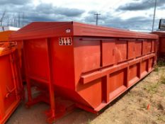 Approx. 20' X 8' X 6' Roll-Off Bin w/ Lid and Sliding Doors