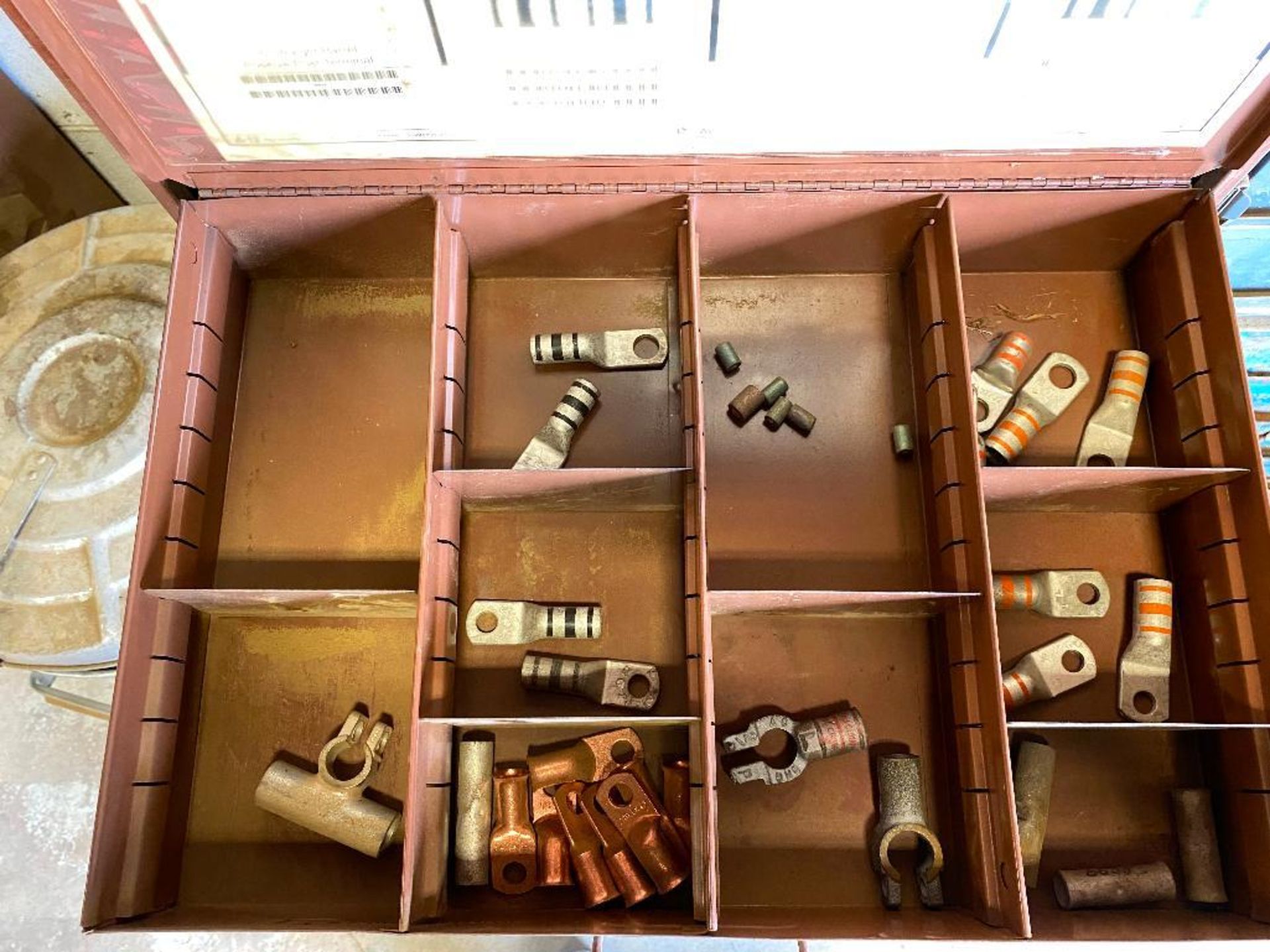 Lot of (14) Lawson Parts Drawers w/ Asst. Contents including, O-Rings, Fittings, Connectors, etc. - Image 6 of 15