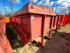 Approx. 20' X 8' X 6' Roll-Off Bin w/ Lids and Sliding Doors