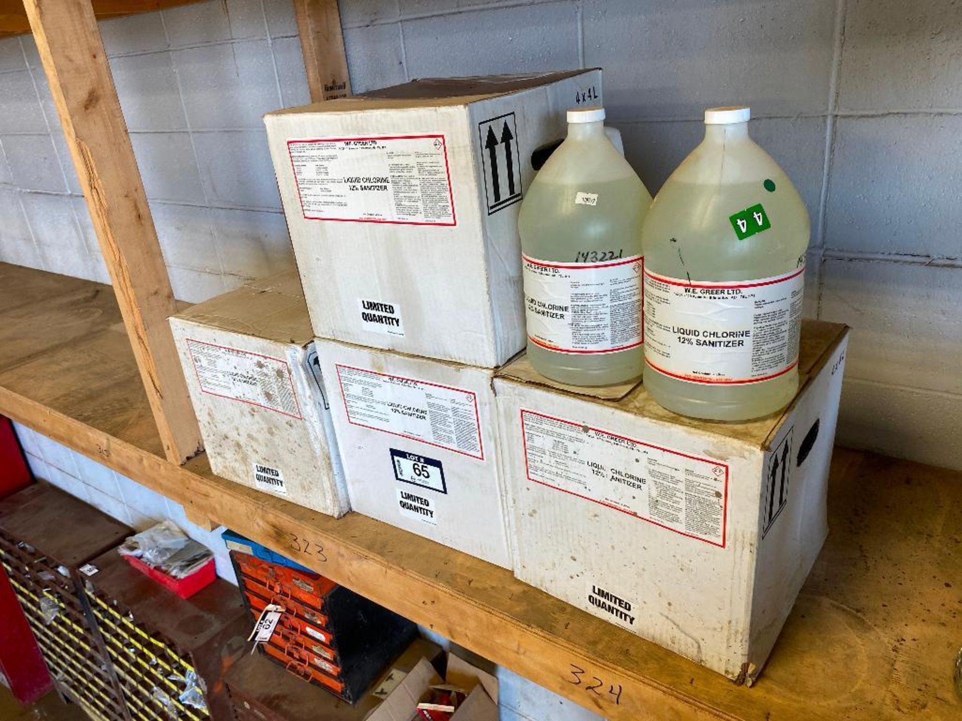 Lot of (5) Cases of Liquid Chlorine - Image 2 of 2