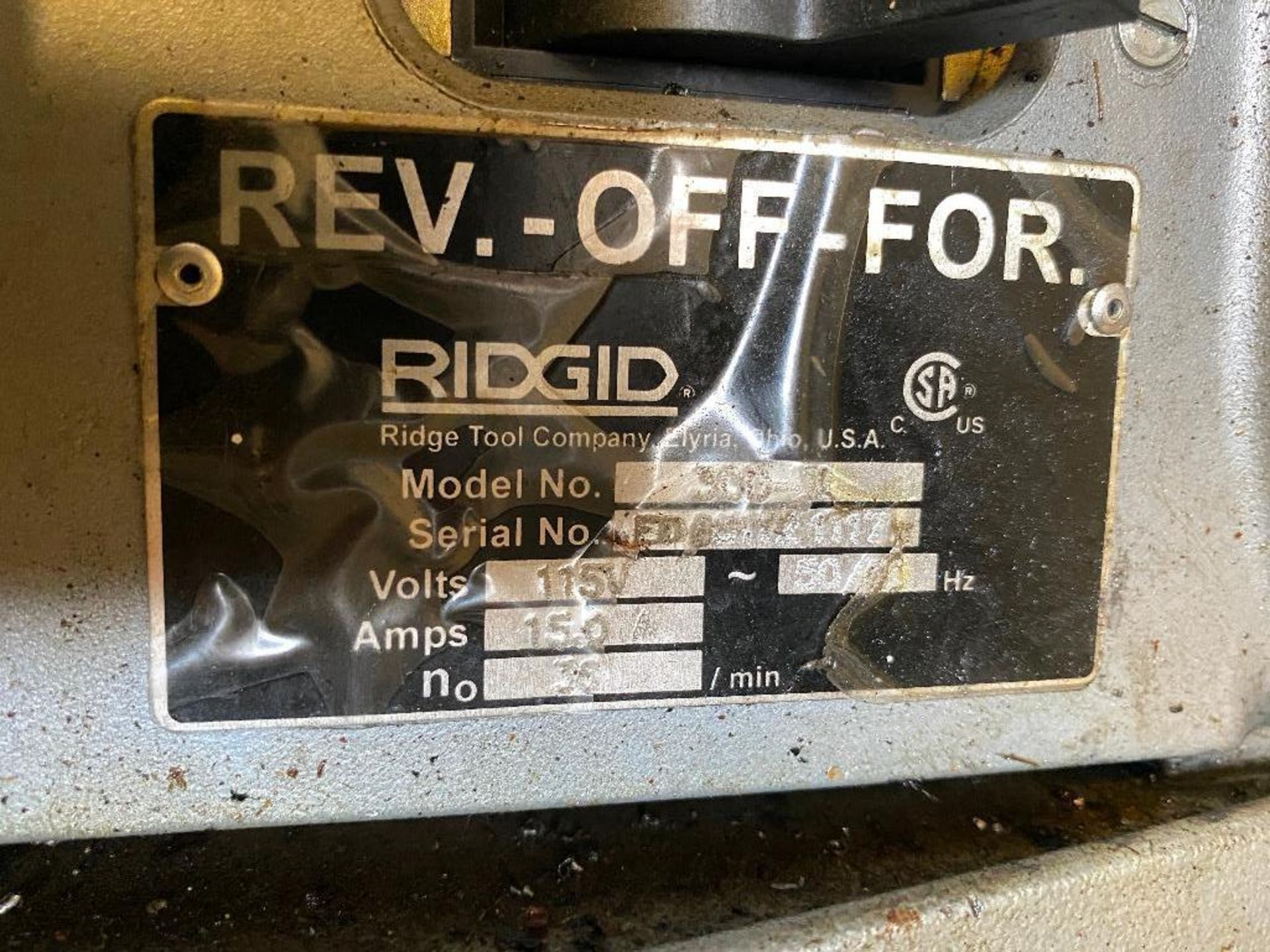 Ridgid 300-T2 Power Drive Pipe Threader - Image 4 of 4