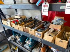 Lot of assorted Welding tools, Hole saws, hand tools, brushes etc.