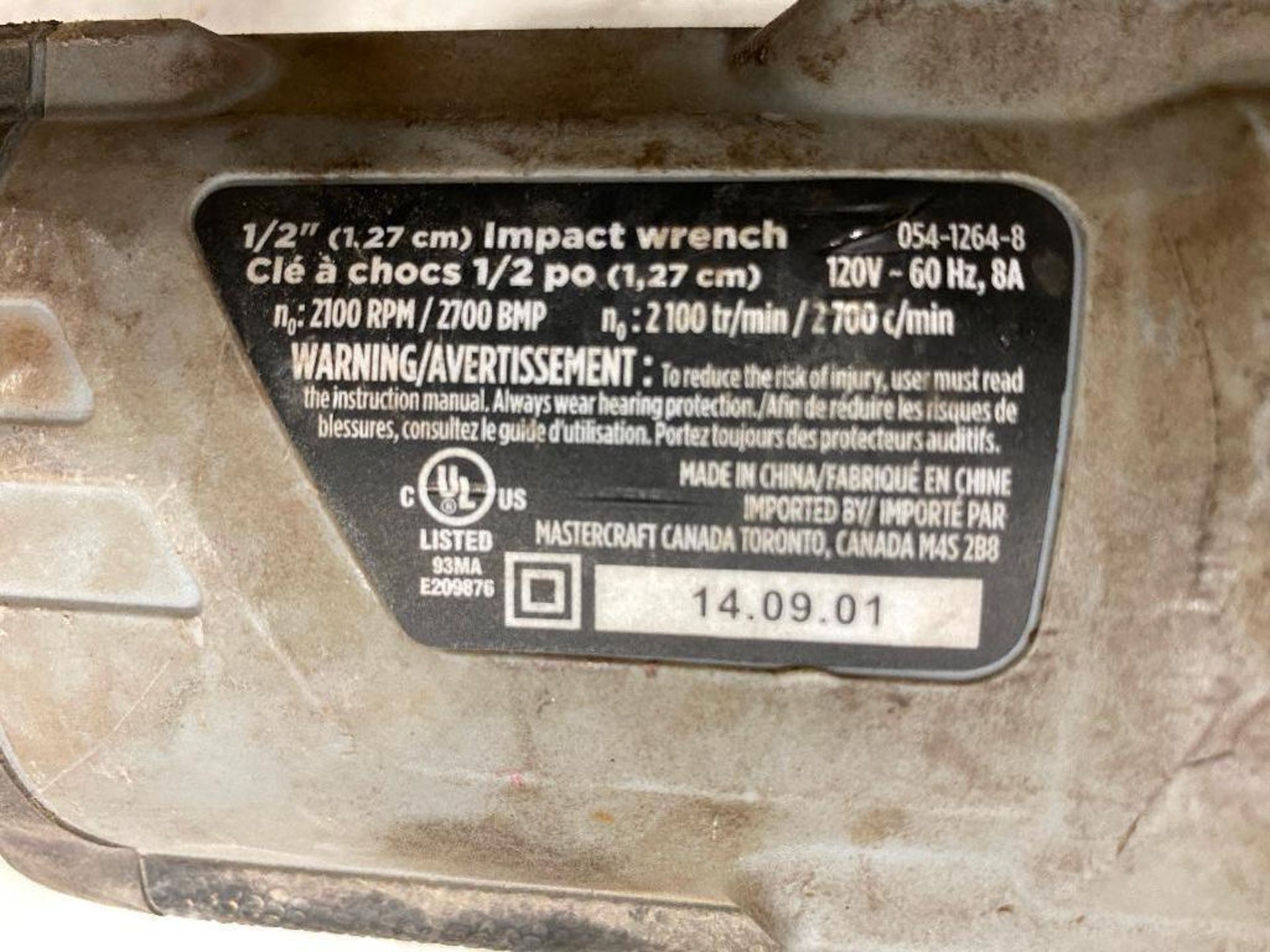 Maximum 1/2" Electric Impact Wrench - Image 2 of 2