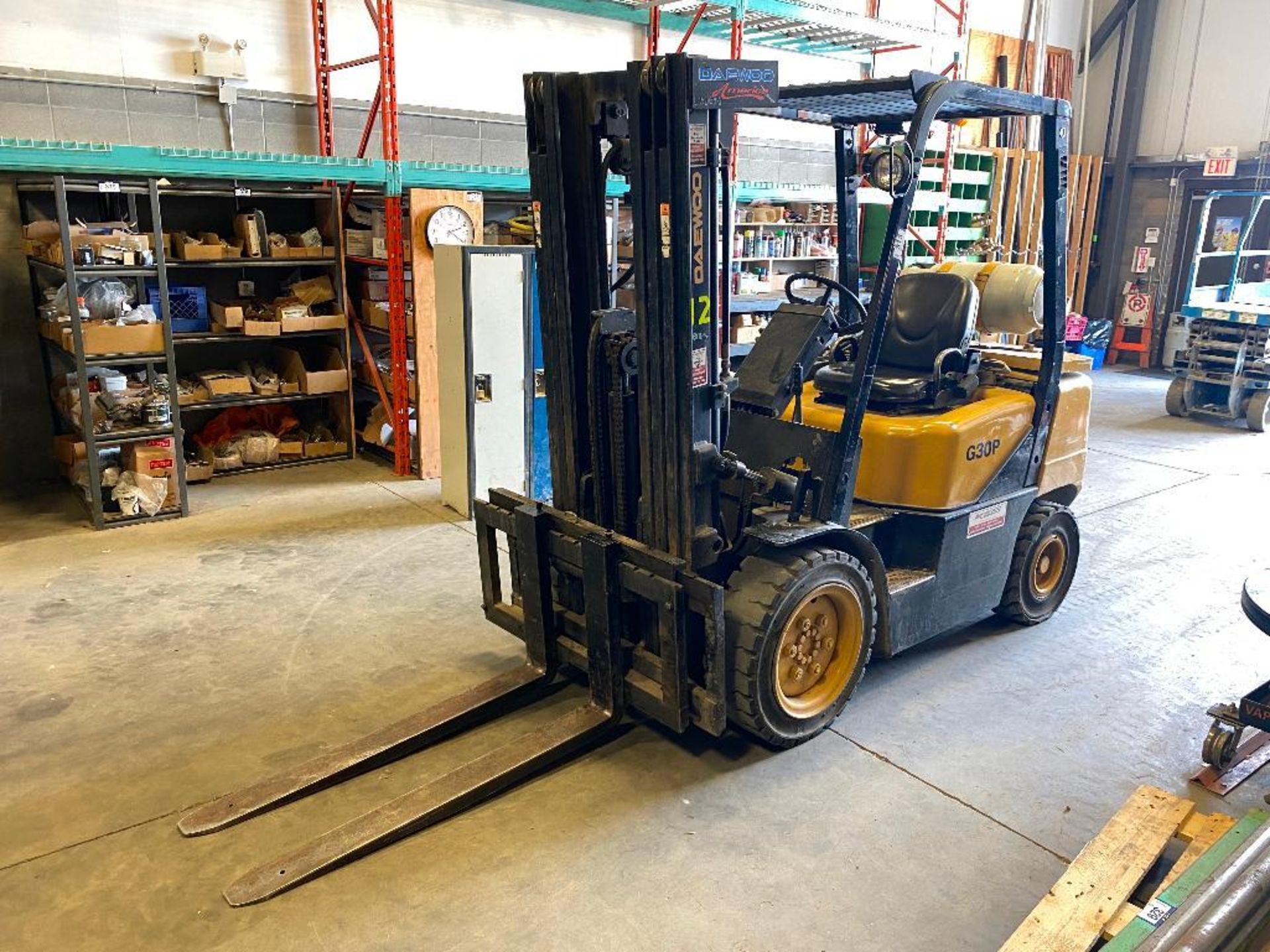 Doosan G30P-3 LP Forklift **NOT AVAILABLE FOR REMOVAL UNTIL MONDAY SEPT 20th @ NOON**