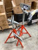 Lot of (2) Ridgid Pipe Stands