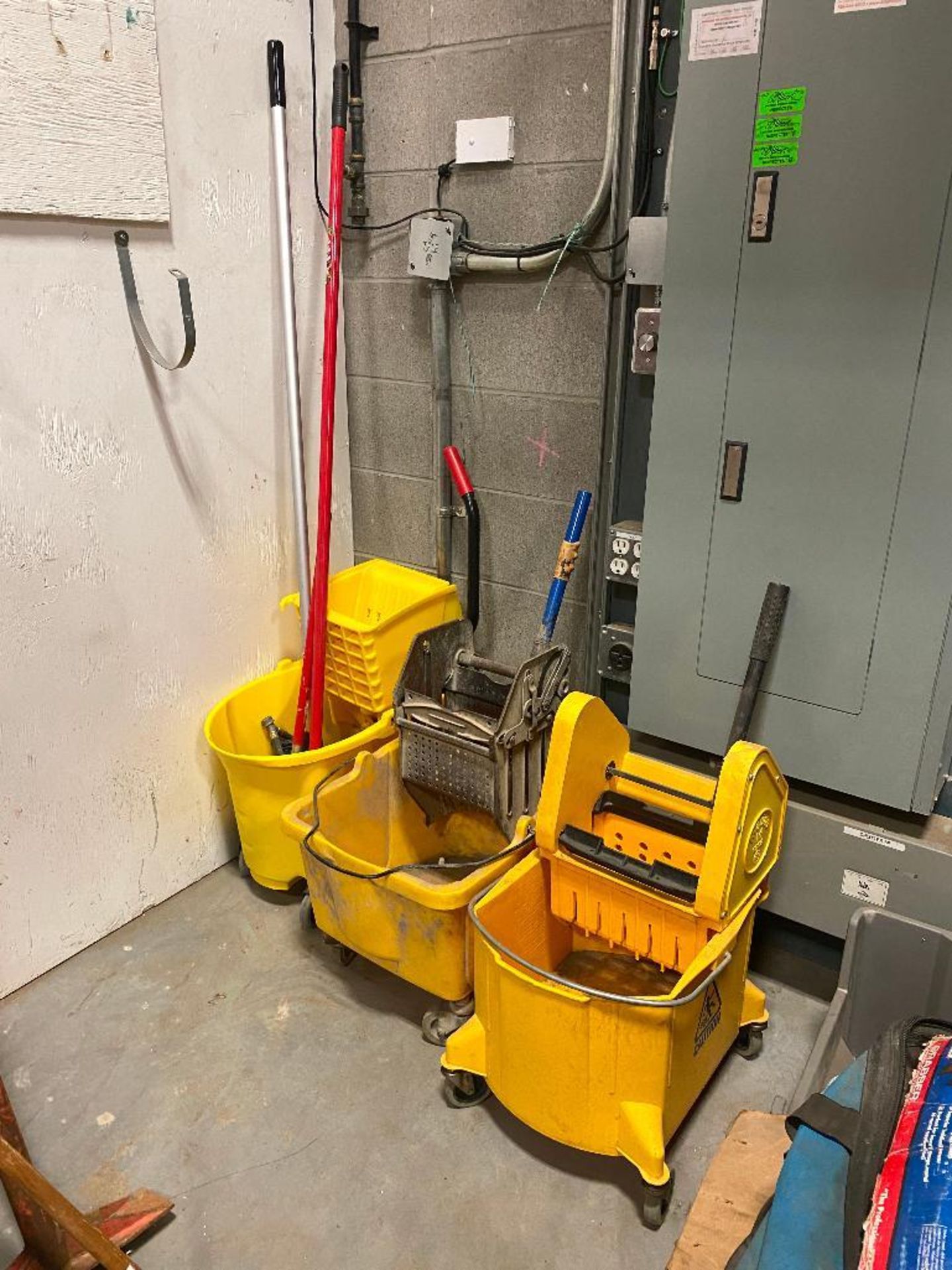 Lot of (3) Asst. Mop Buckets, etc.