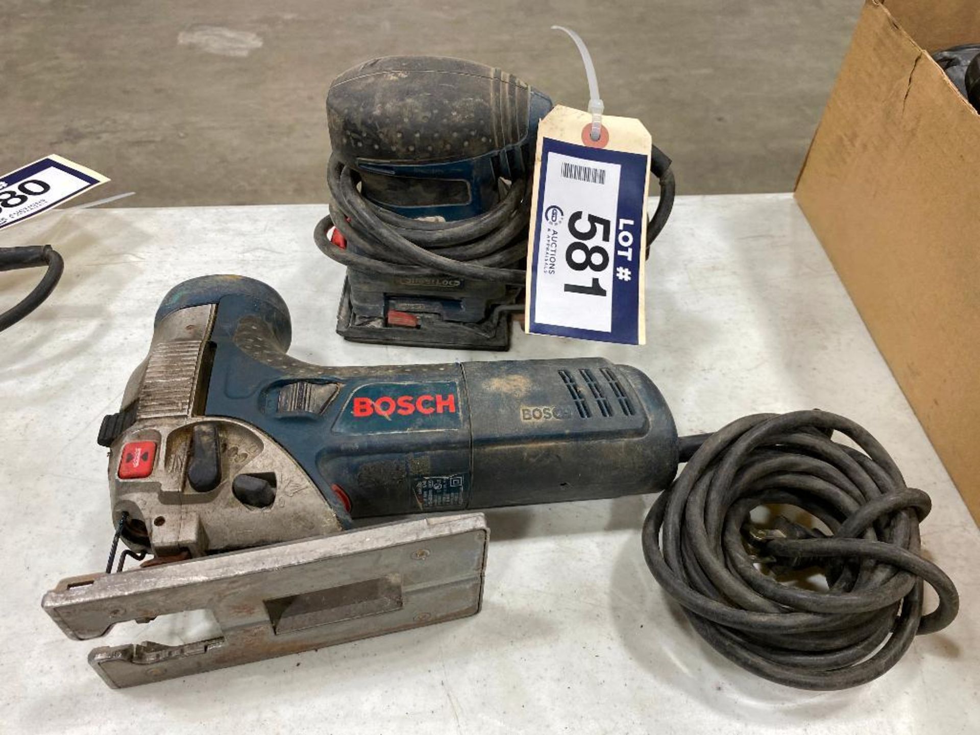 Lot of (1) Bosch 1591EVS Jigsaw and (1) Bosch 1297D 1/4 Sheet Orbital Finishing Sander - Image 2 of 4