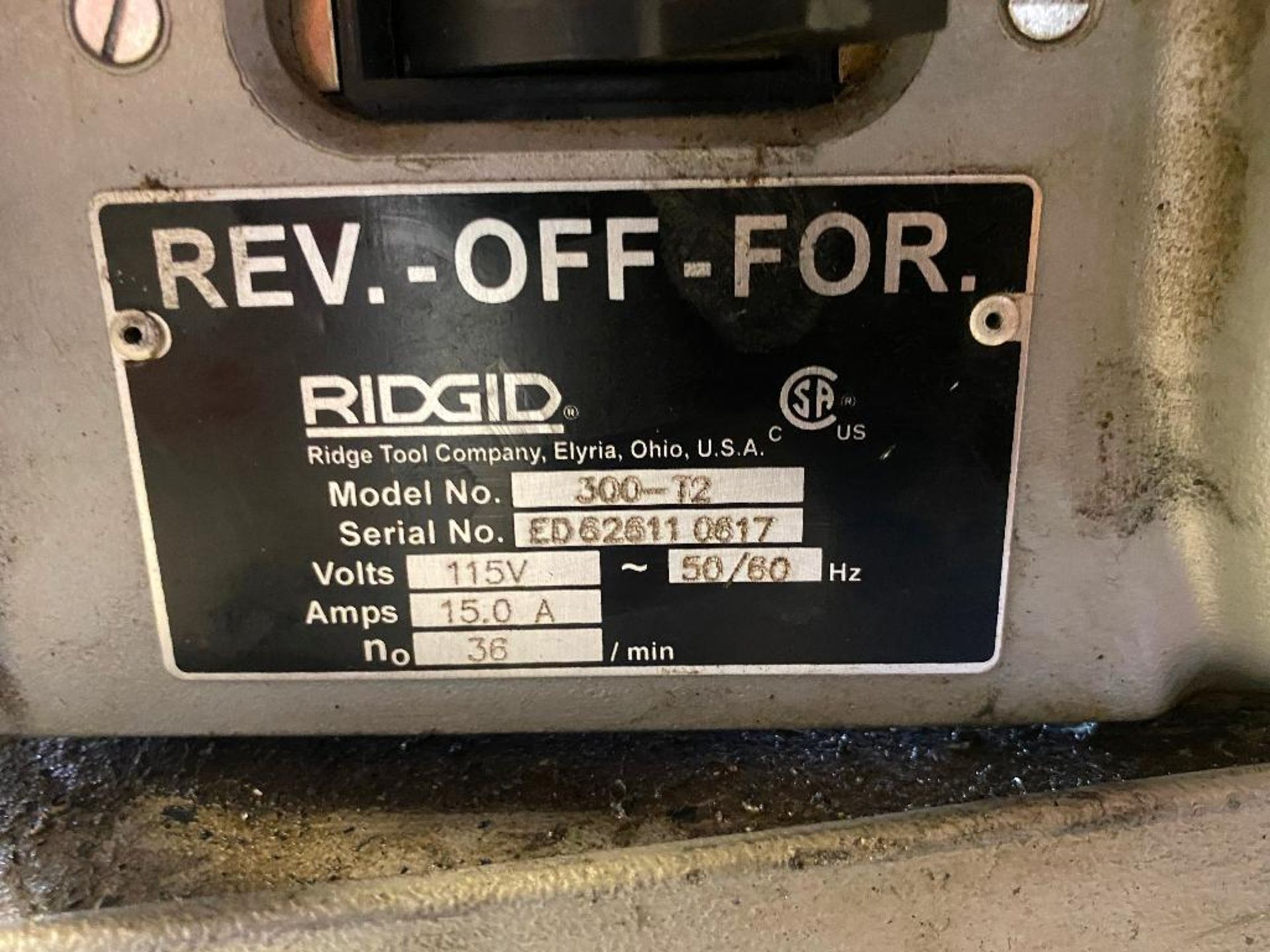 Ridgid 300-T2 Power Drive Pipe Threader - Image 6 of 6