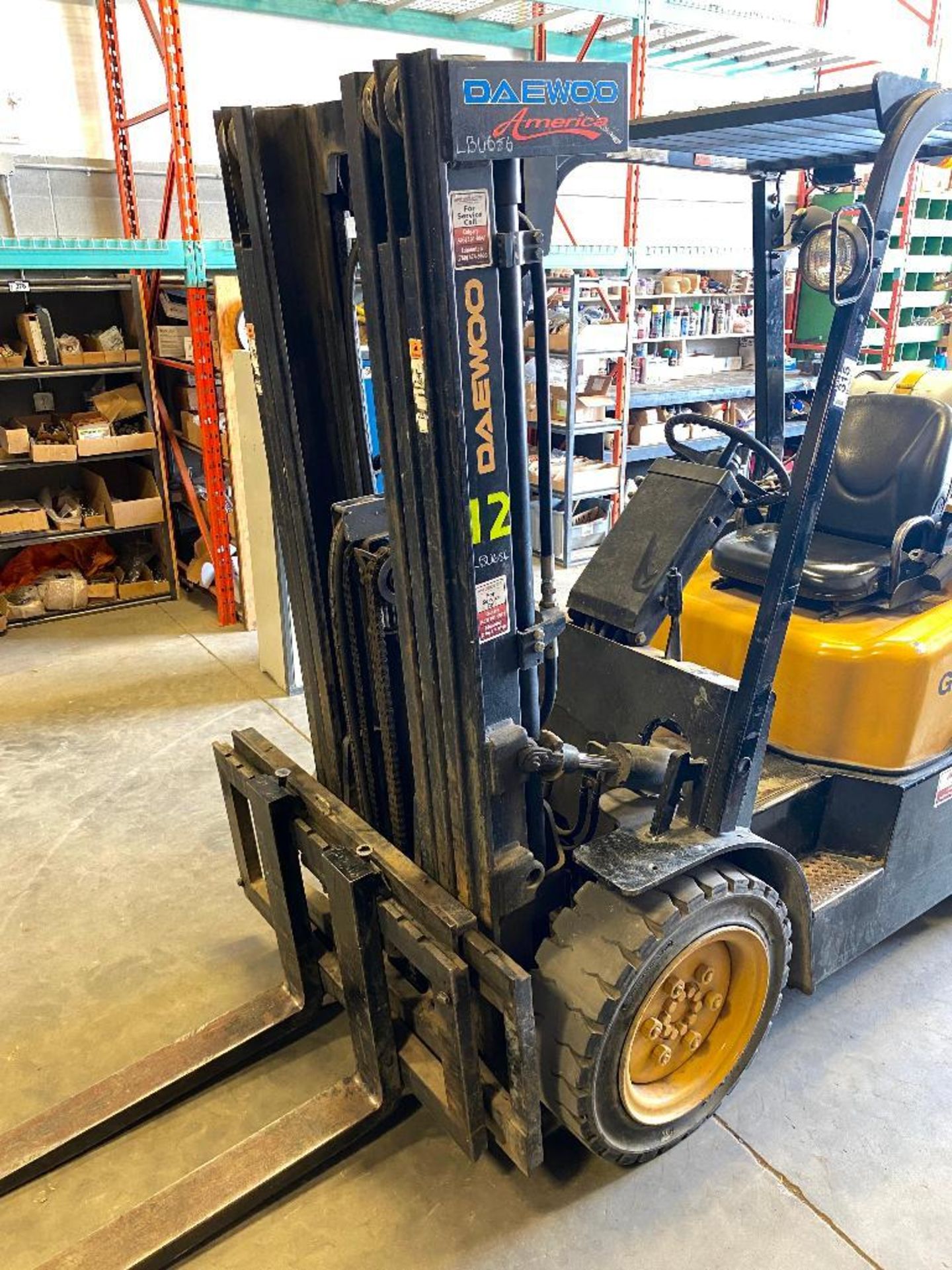 Doosan G30P-3 LP Forklift **NOT AVAILABLE FOR REMOVAL UNTIL MONDAY SEPT 20th @ NOON** - Image 6 of 8