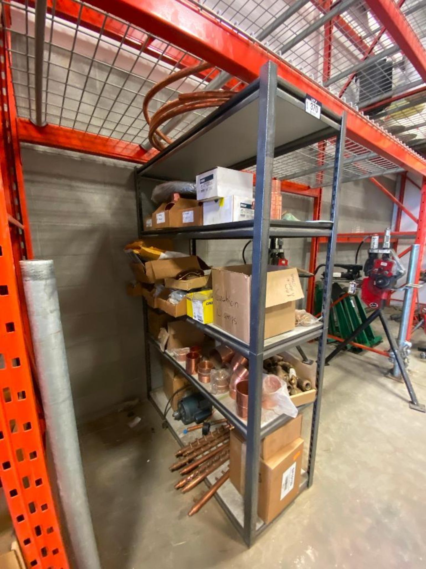Metal Rack w/ Asst. Contents including Asst. Copper Fittings, Manifolds, etc. - Image 2 of 6