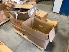 Pallet of Asst. Braided Hose, Lav Guards, (2) SS Sinks, etc.