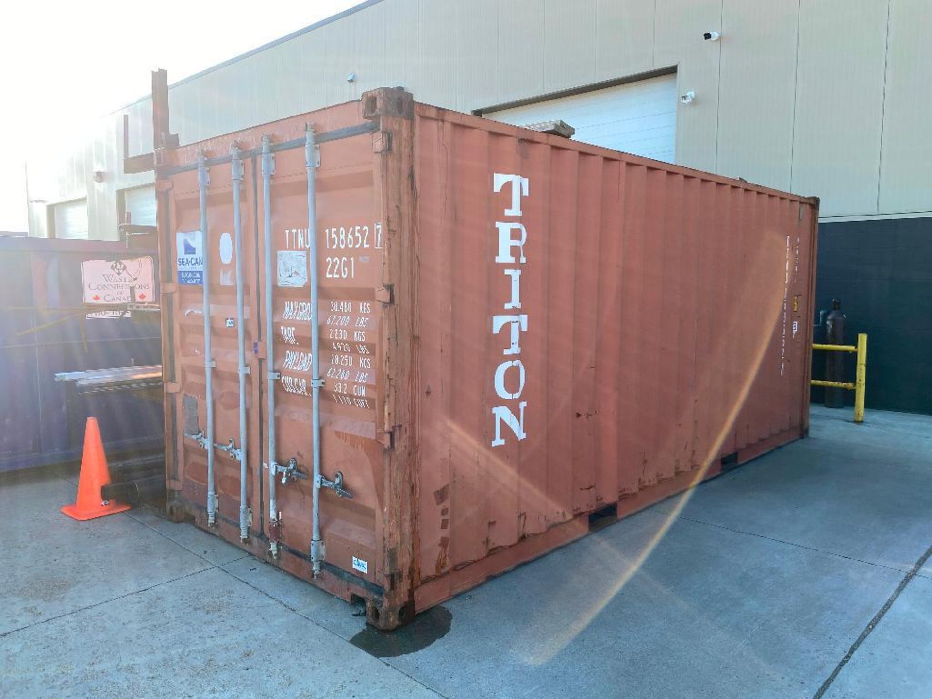 20' Sea Container w/ Shelving (Contents not included) - Image 2 of 4