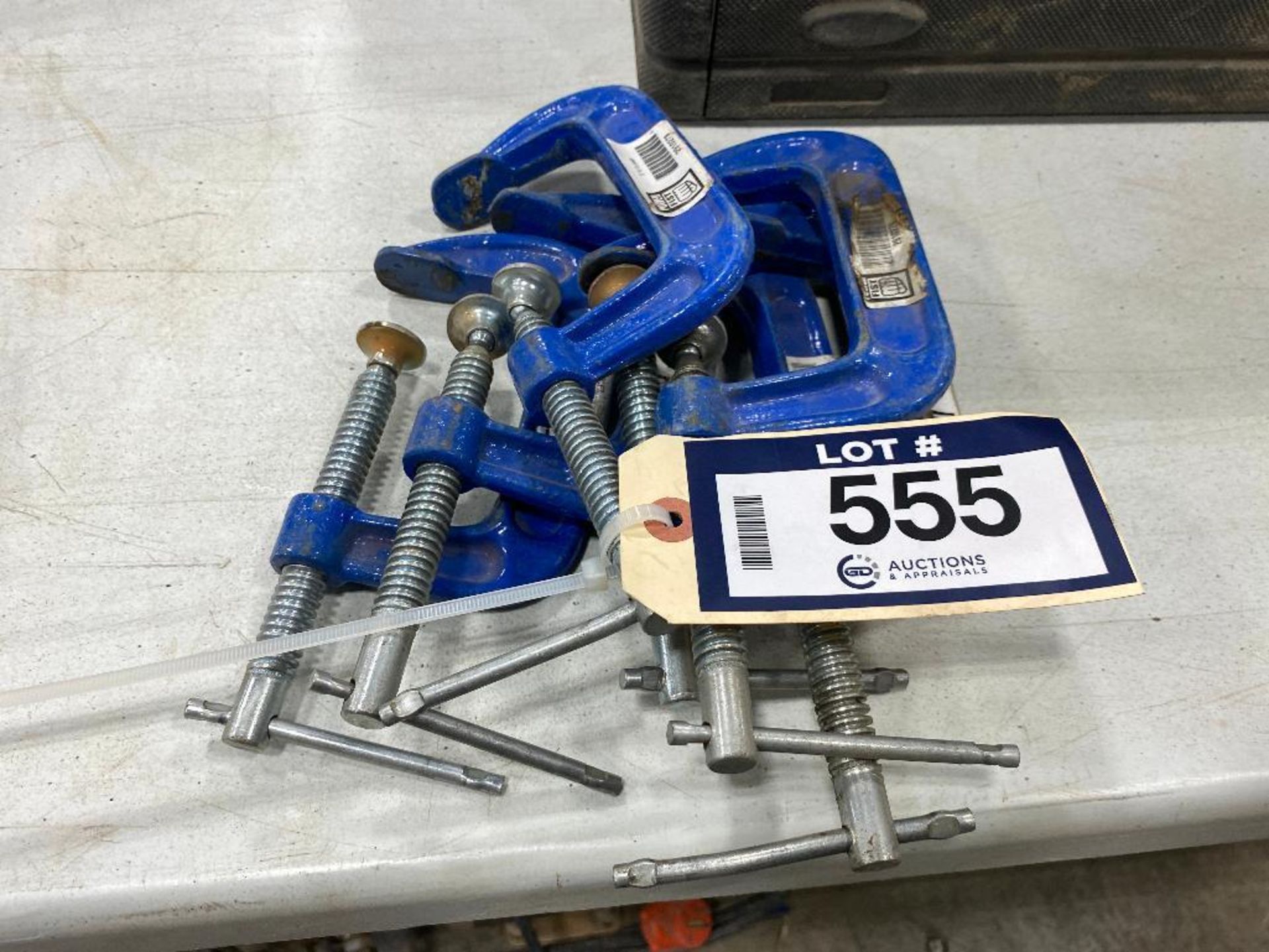 Lot of (6) 3" C-Clamps