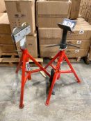Lot of (2) Ridgid Pipe Stands